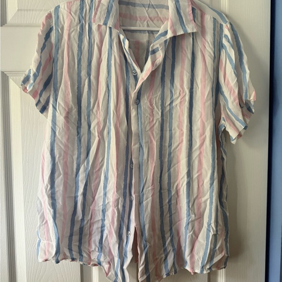 Striped Multicolor Men's Shirt - Picture 1 of 2
